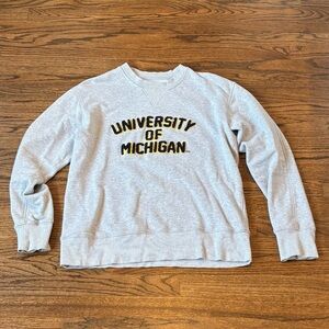 Hillflint University of Michigan embroidered crewneck sweatshirt men’s size L